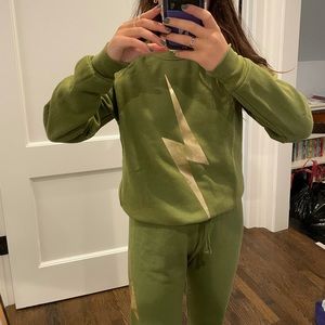 Aviator Nation bolt stitch crewneck